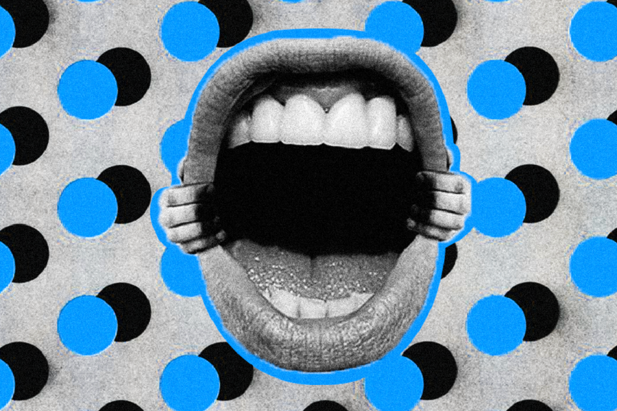 An open mouth; Illustration by Laura Padilla Castellanos