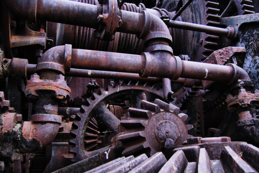 Photo of gears and machinery
