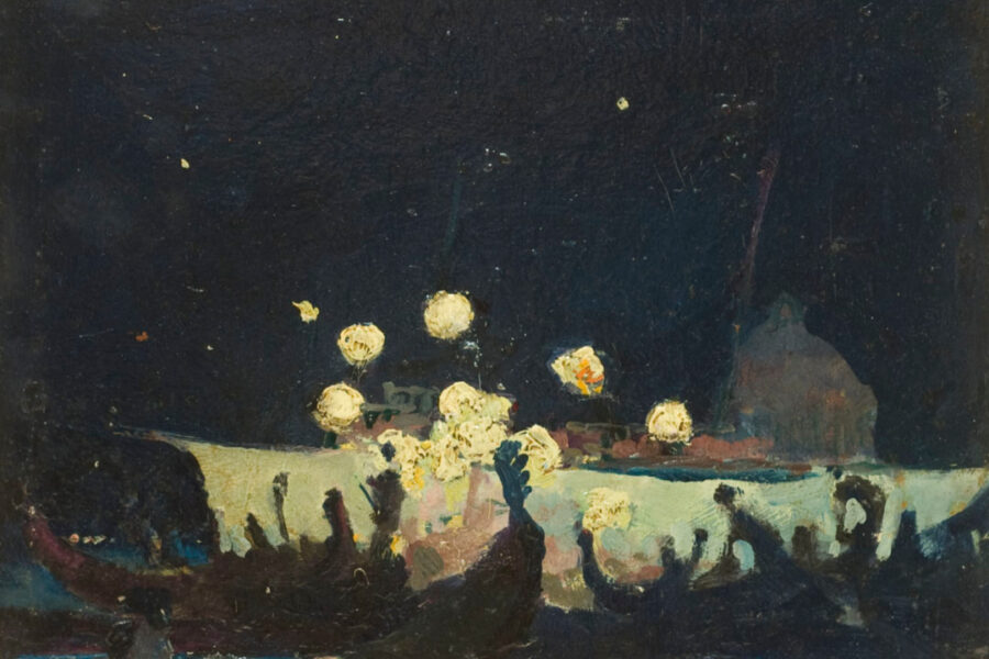 A night scene in Venice. Arthur B. Charles. Courtesy The Smithsonian.