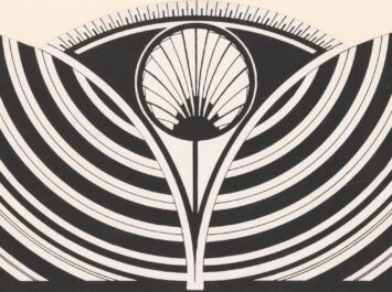 Floral pattern.  Detail from Samuel Jesserun de Mesquita, Stylized Floral Pattern, ca. 1905. Courtesy Rijksmuseum, Amsterdam