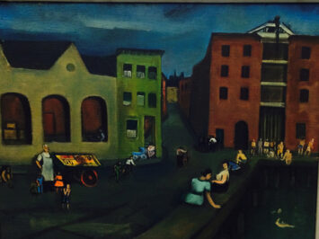 Joseph De Martini, Docks on Sunday, ca. 1941, Metropolitan Museum of Art.