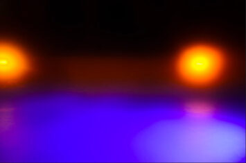 A blurred photo of lights