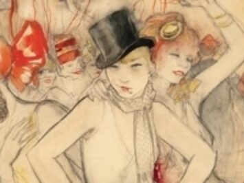 Jeanne Mammen, She Represents (Carnival Scene), c. 1928. Priv collection ﻿© VG BILD-KUNST Bonn, 2017, rep © Mathias Schormann