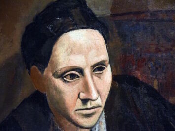 A portrait by Picasso of Gertrude Stein.