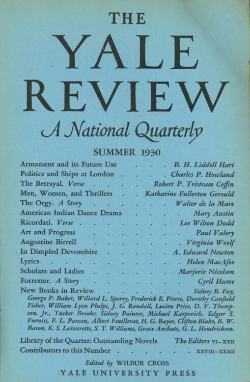 Summer 1930 cover image