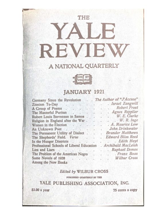 January 1921 cover image