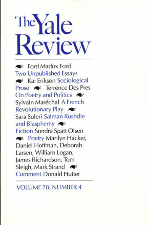 Summer 1989 cover image