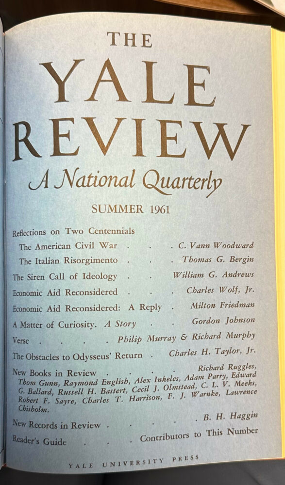 Summer 1961 cover image