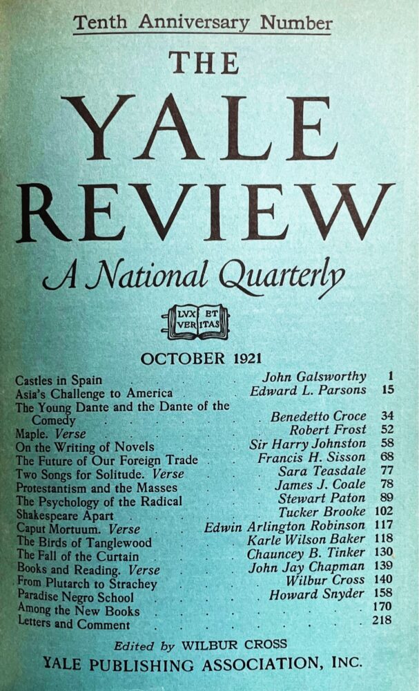 October 1921 cover image
