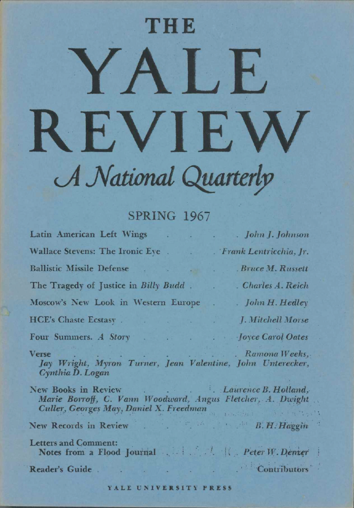 Spring 1967 cover image