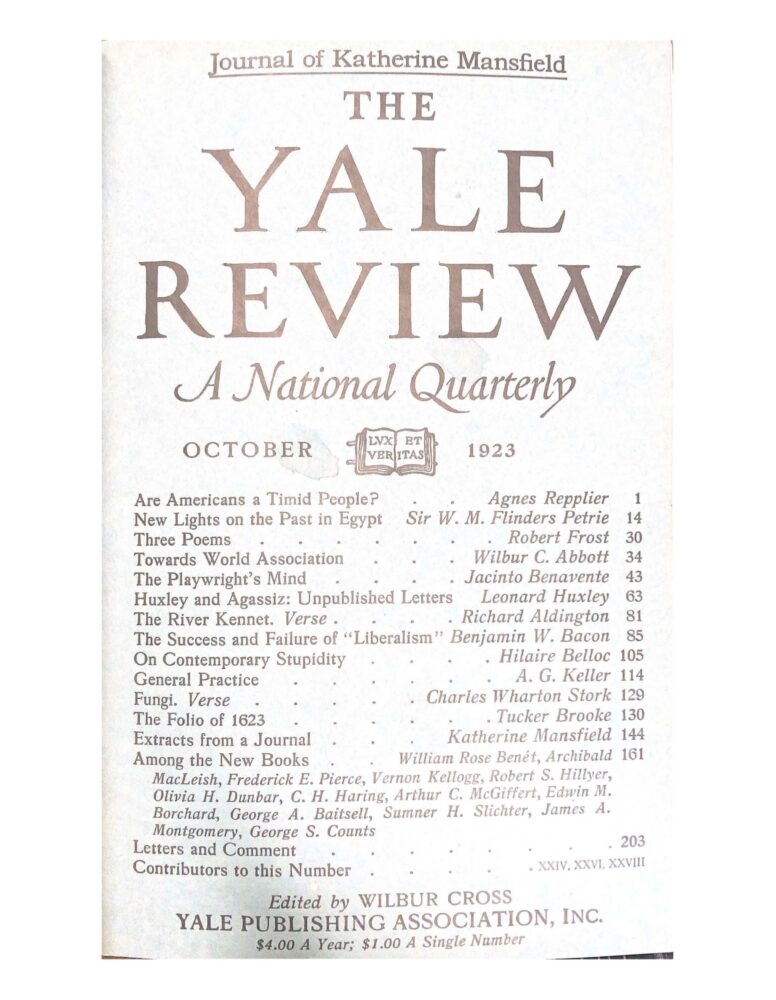 October 1923 cover image