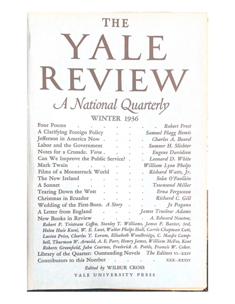 Winter 1936 cover image