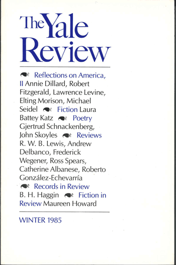 Winter 1985 cover image